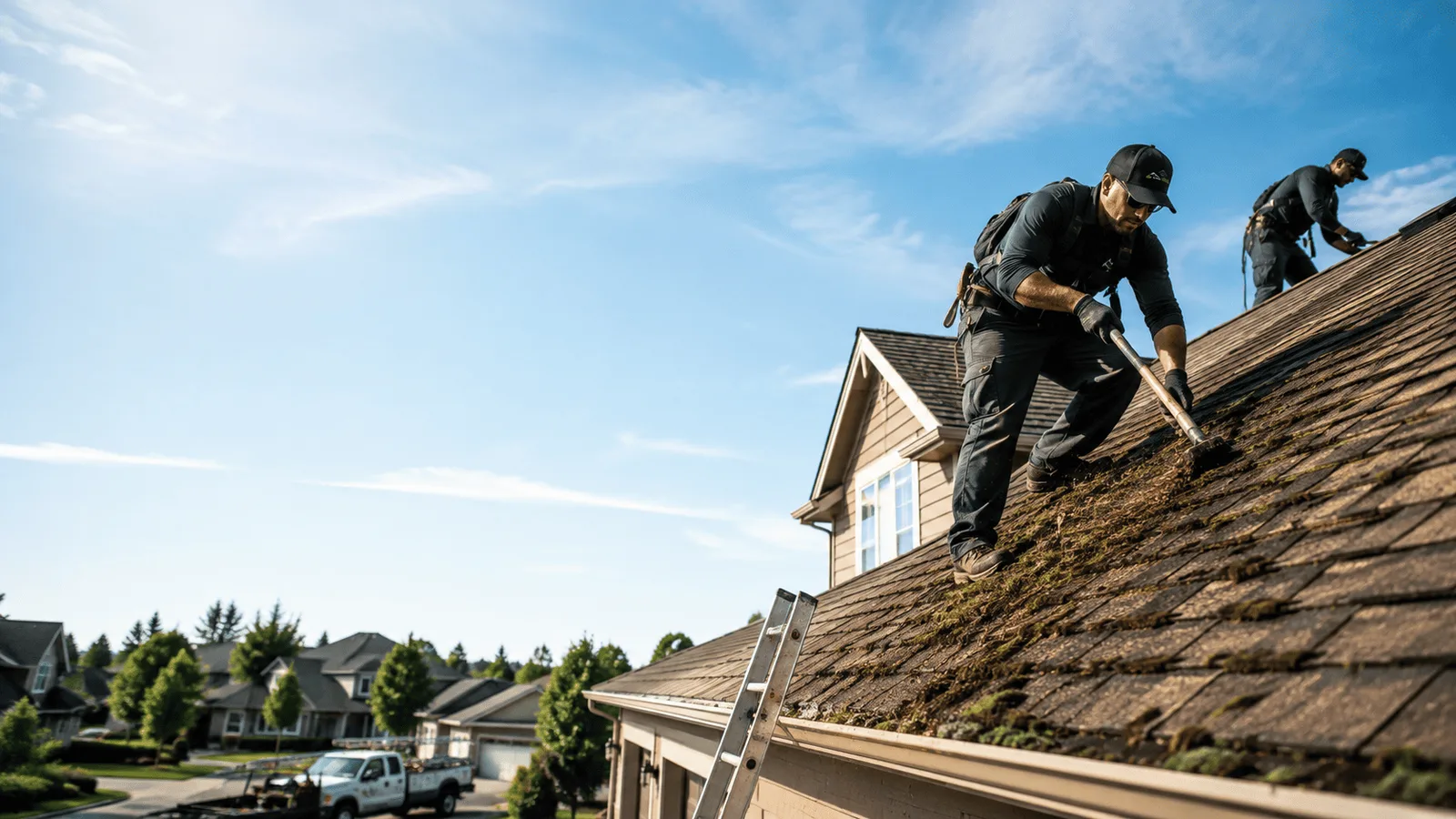 Roof Moss Removal in Hasbrouck Heights, NJ near me